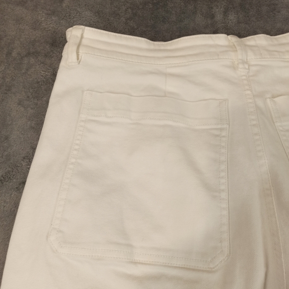 Everlane Moms Premium Button Fly Denim Jean Shorts Cut Off Wome Size 14 - Picture 9 of 16